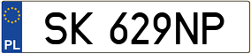 Trailer License Plate